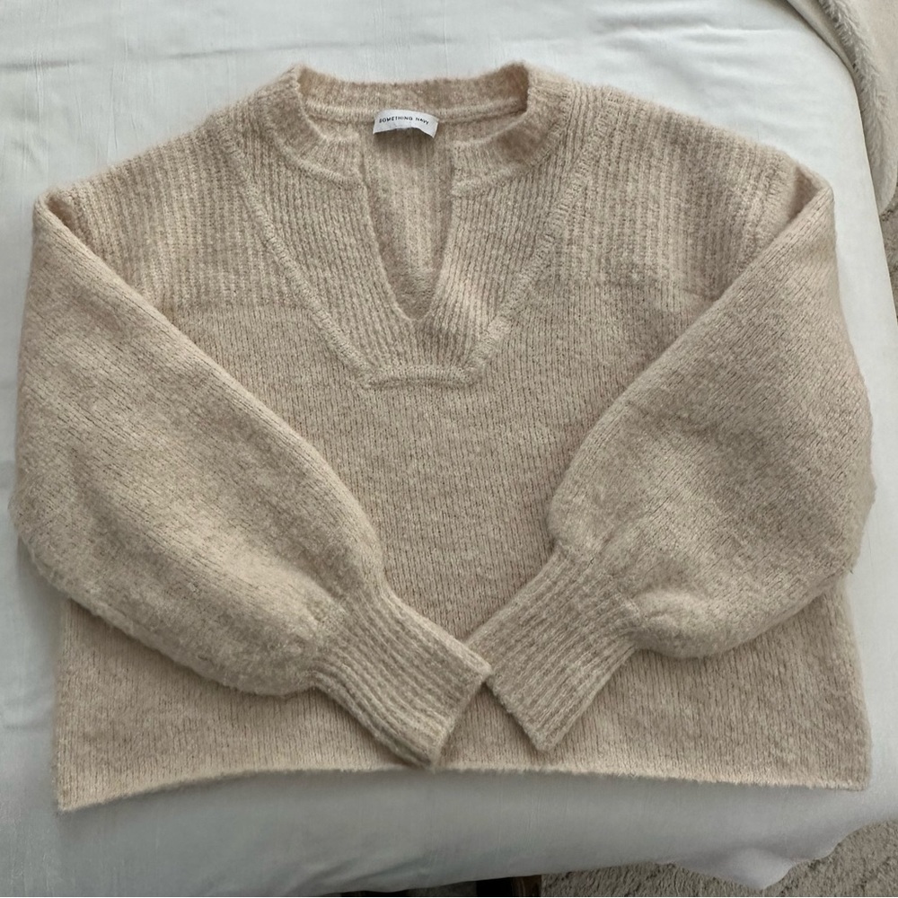 SOMETHING NAVY wool blend sweater size medium